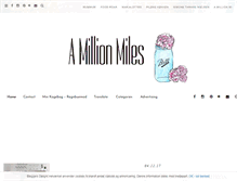 Tablet Screenshot of amillionmiless.com
